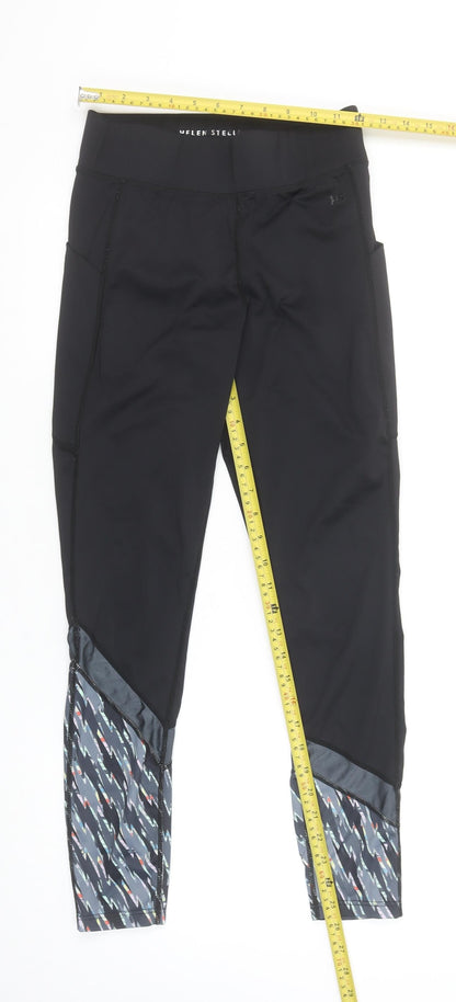 Womens UK Size S Helen Steele x Dunnes Stores Slim Fit Capri Black Leggings
