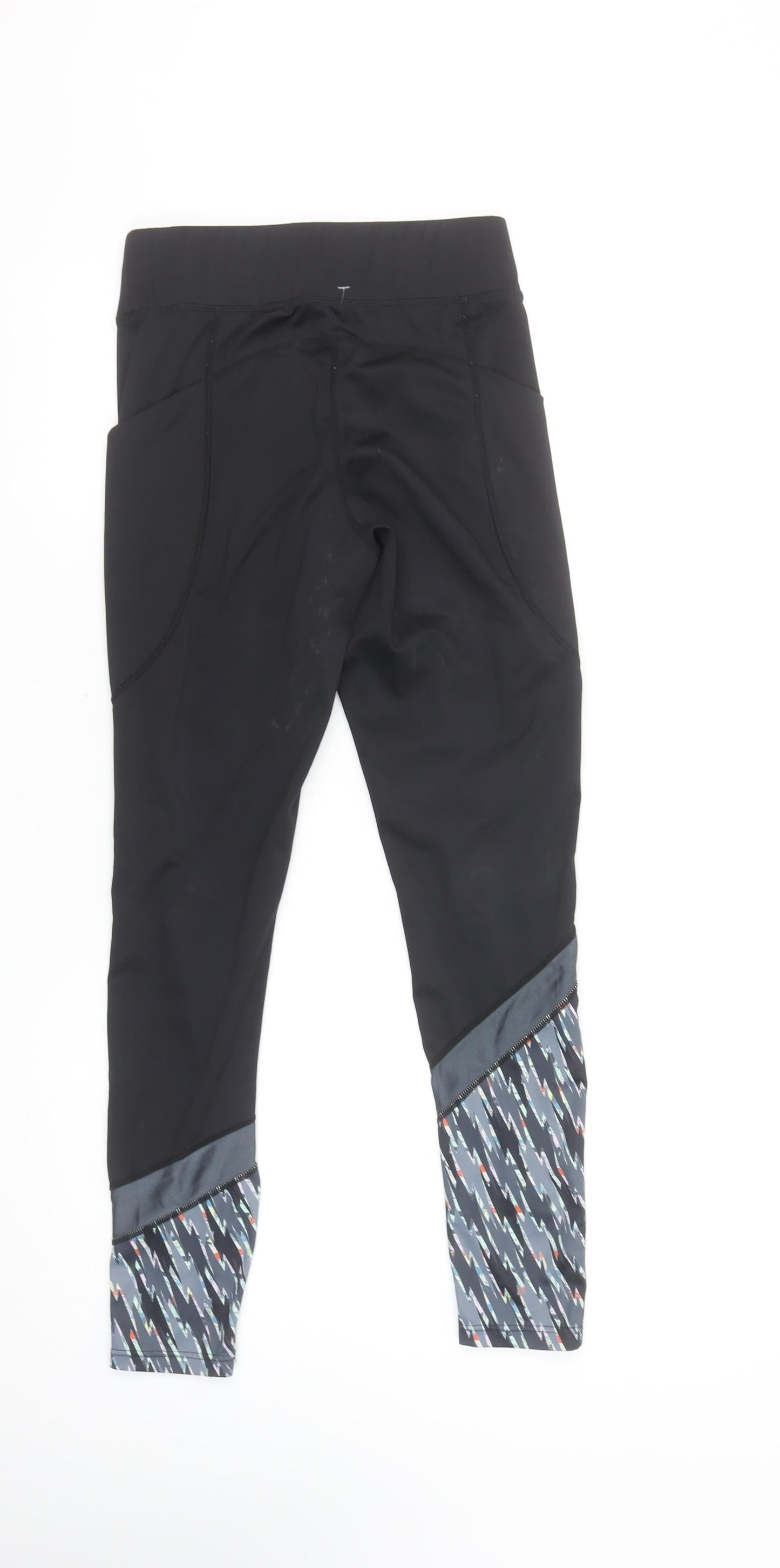 Womens UK Size S Helen Steele x Dunnes Stores Slim Fit Capri Black Leggings