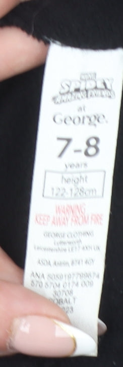 George Boys Blue Marvel Spider-Man Puffer Jacket Hooded 7-8 Years