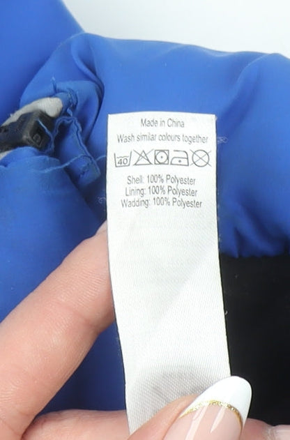 George Boys Blue Marvel Spider-Man Puffer Jacket Hooded 7-8 Years