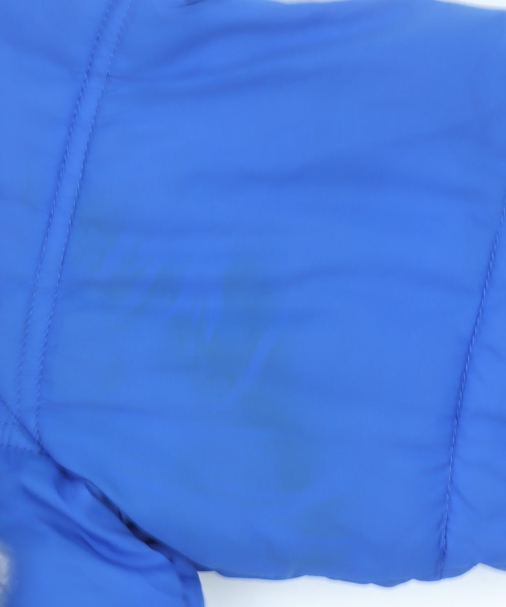 George Boys Blue Marvel Spider-Man Puffer Jacket Hooded 7-8 Years