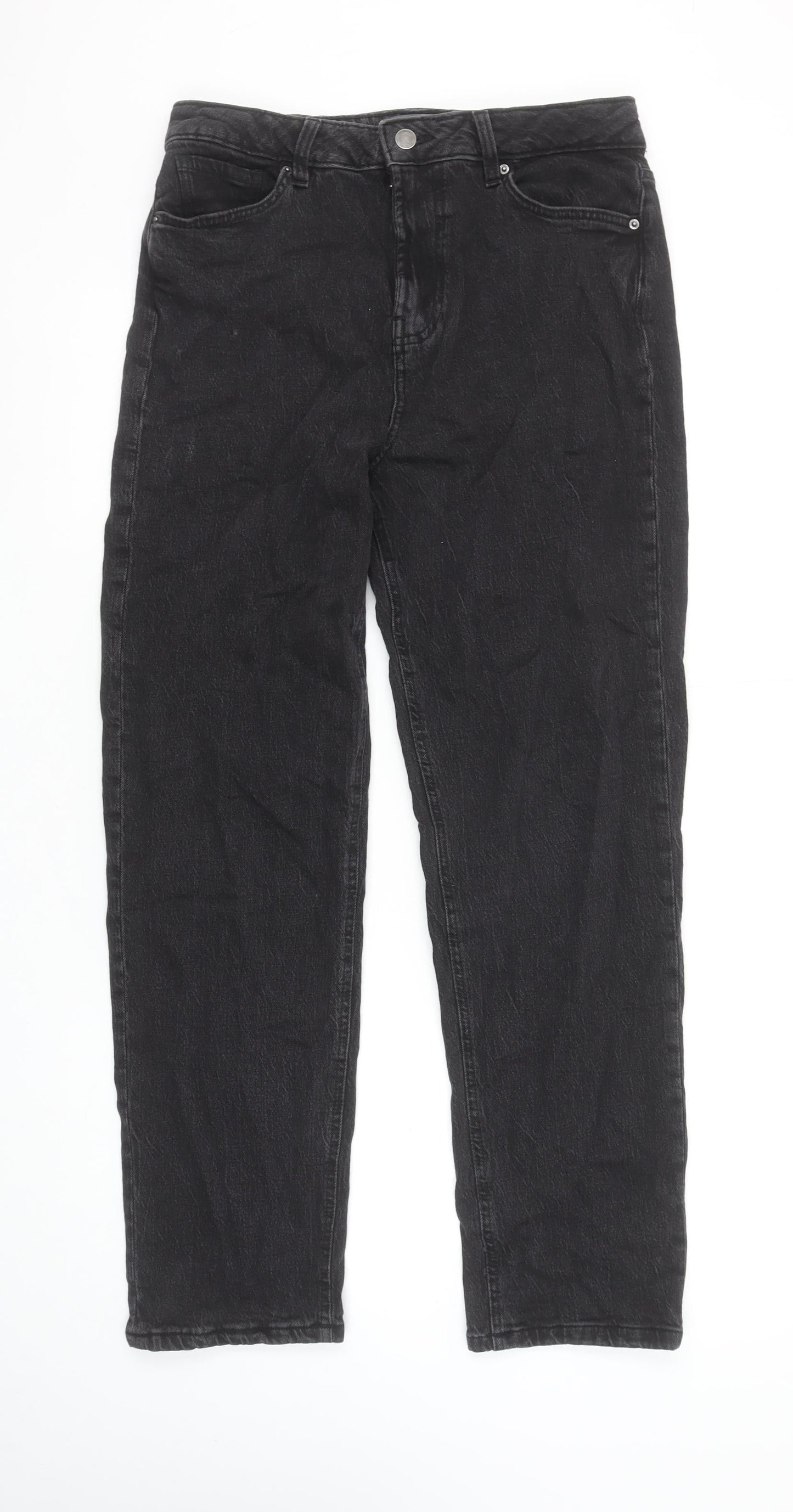 Primark Women’s Black Denim Co Straight Jeans Size 10 Regular Fit