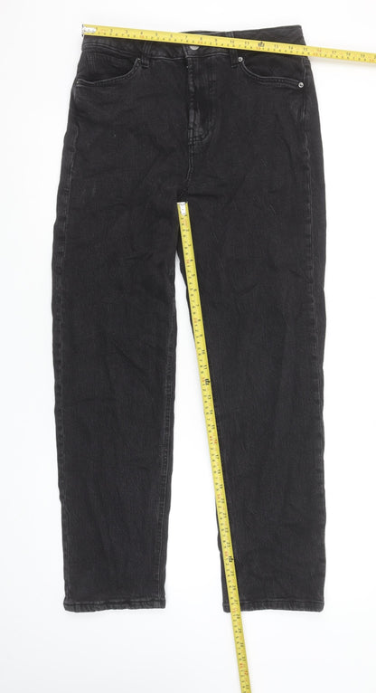 Primark Women’s Black Denim Co Straight Jeans Size 10 Regular Fit