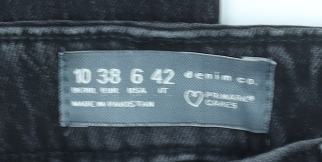 Primark Women’s Black Denim Co Straight Jeans Size 10 Regular Fit