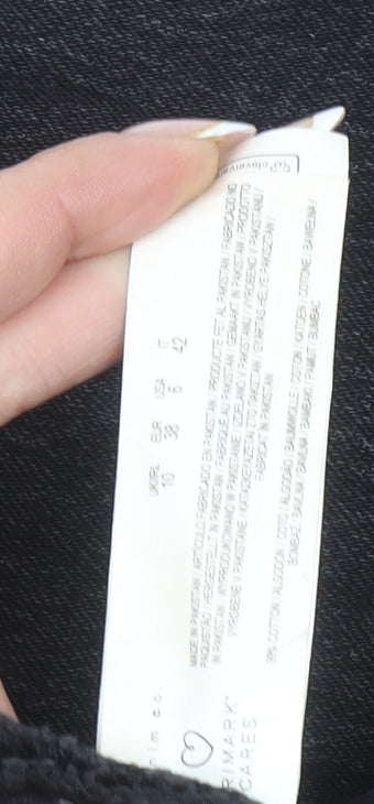 Primark Women’s Black Denim Co Straight Jeans Size 10 Regular Fit