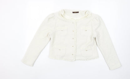 Womens UK Size S Soma London Regular Ivory Blazer