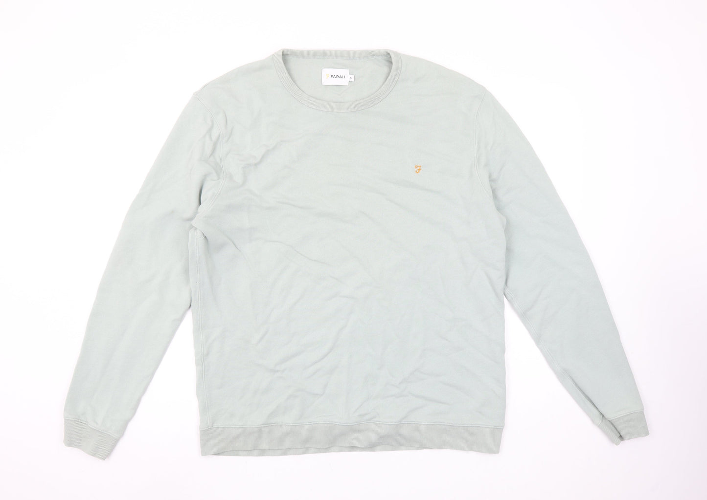Mens UK Size XL Farah Green Pullover Sweatshirt