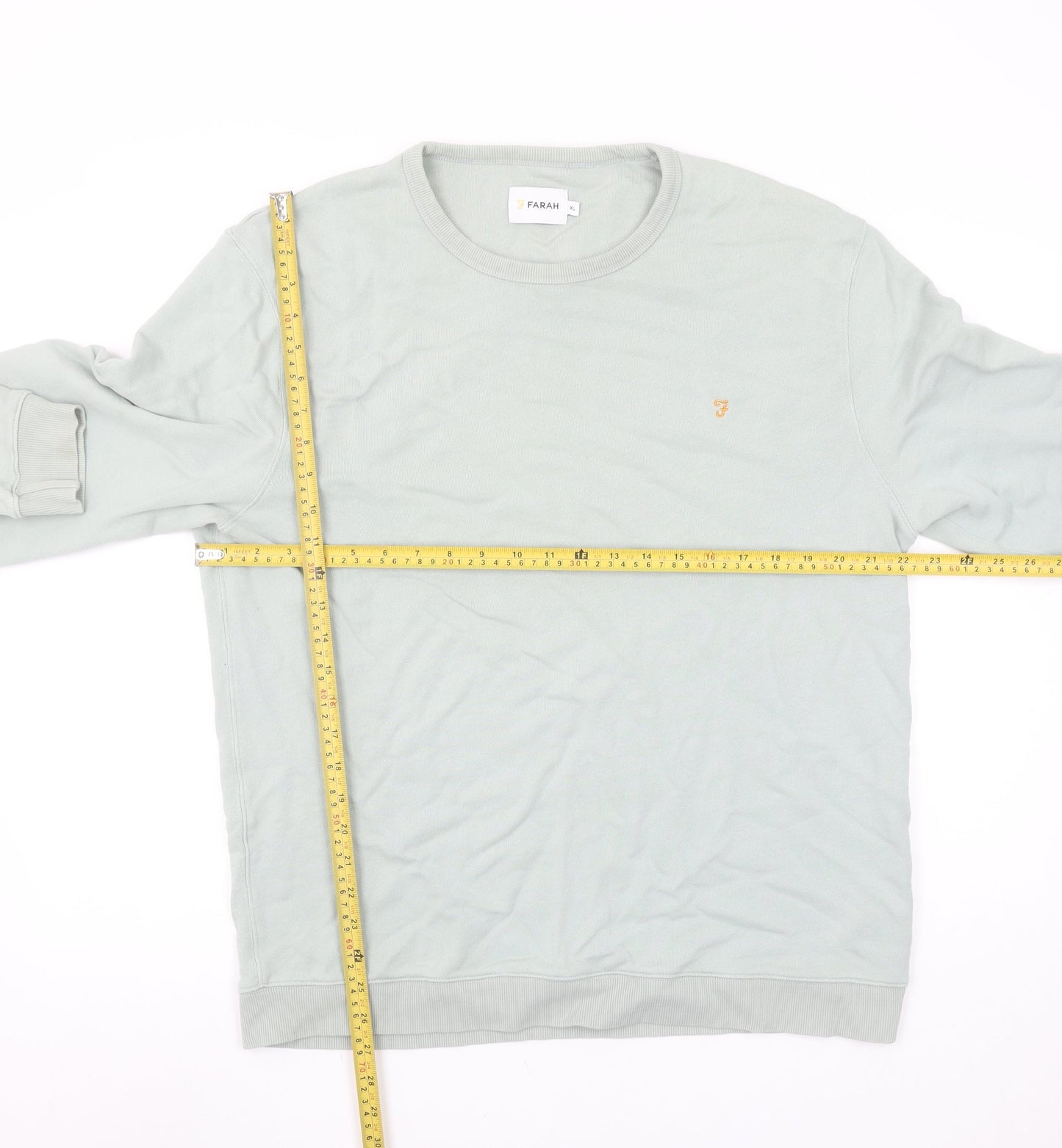 Mens UK Size XL Farah Green Pullover Sweatshirt