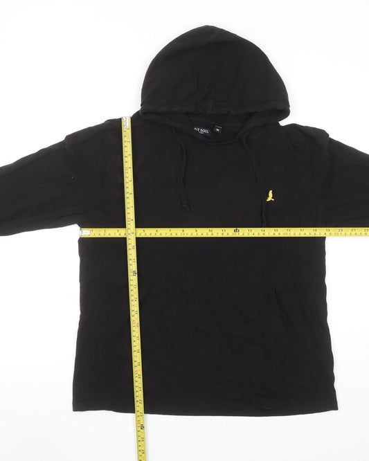Mens UK Size M Brave Soul Black Pullover Hoodie