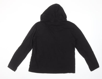 Mens UK Size M Brave Soul Black Pullover Hoodie