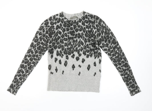 Womens UK Size XS Oasis Grey Pullover Jumper