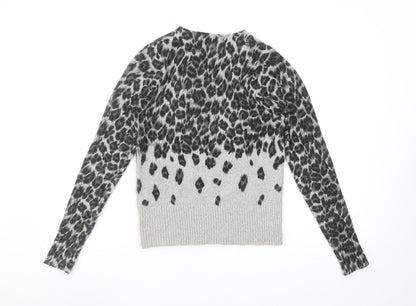 Womens UK Size XS Oasis Grey Pullover Jumper