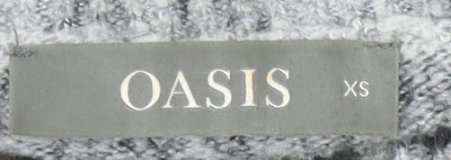 Womens UK Size XS Oasis Grey Pullover Jumper