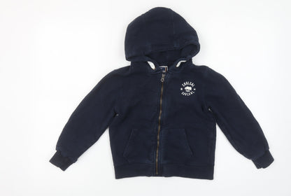 Boys UK Size 7-8 Years SoulCal & Co Blue Full Zip Hoodie