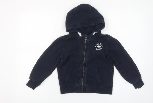 Boys UK Size 7-8 Years SoulCal & Co Blue Full Zip Hoodie
