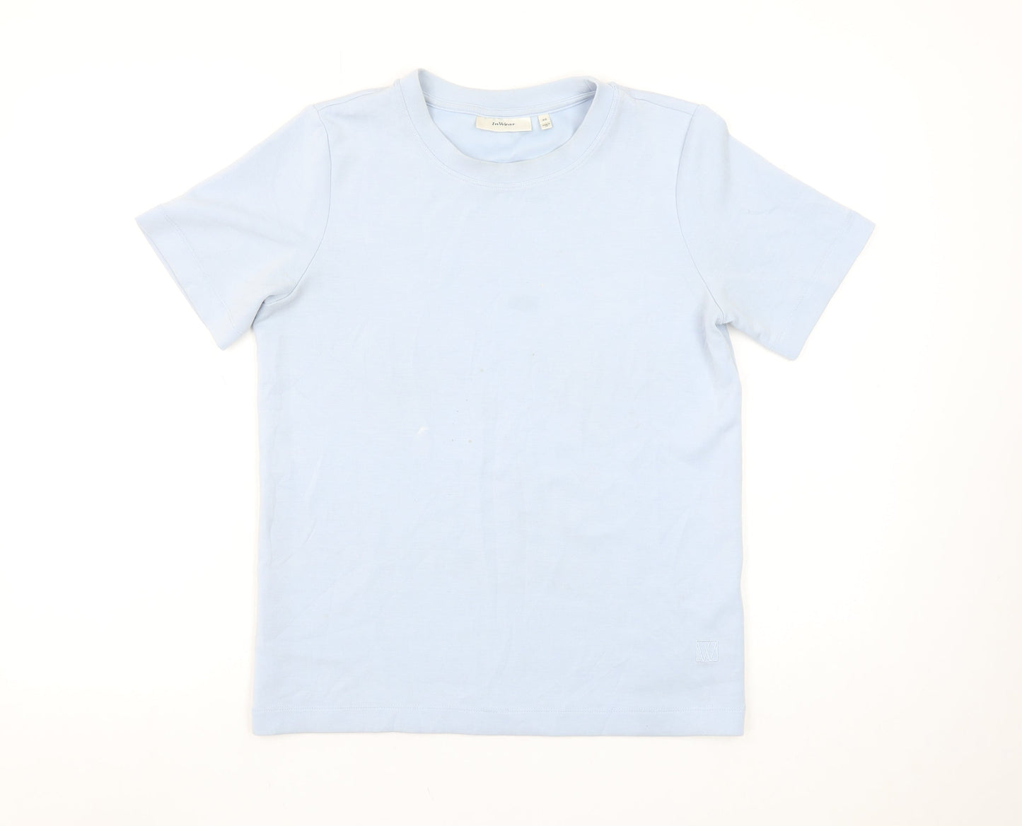 Womens UK Size XS InWear Blue Basic T-Shirt