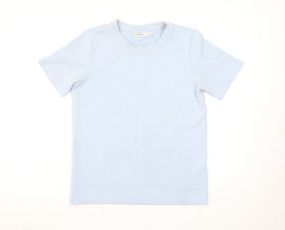 Womens UK Size XS InWear Blue Basic T-Shirt