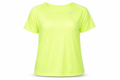 Womens UK Size XL Nike Yellow Running & JoggingGym & TrainingWalking T-Shirt