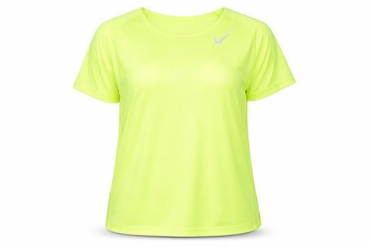 Womens UK Size XL Nike Yellow Running & JoggingGym & TrainingWalking T-Shirt