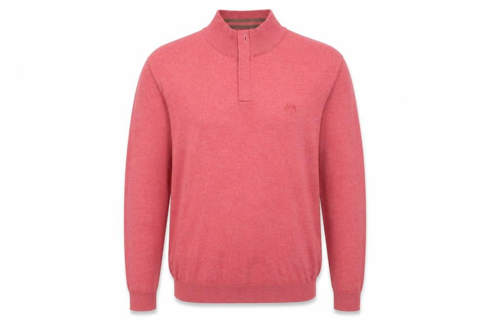 Womens UK Size 2XL Paul Costelloe Red Henley Jumper
