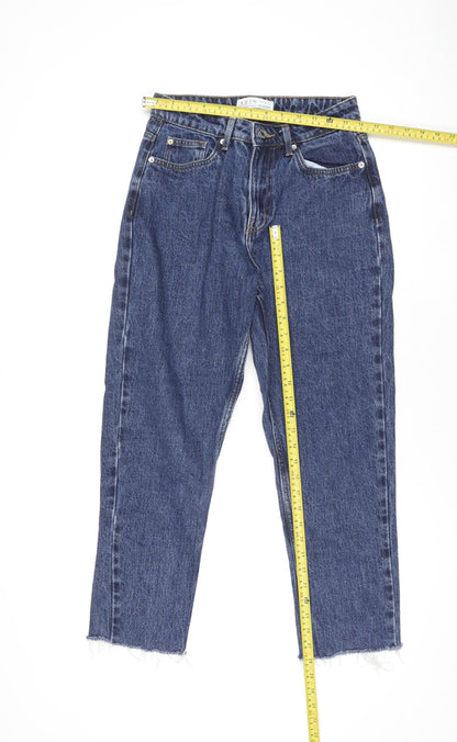 Primark Women Blue High Rise Straight Denim Jeans Size 8