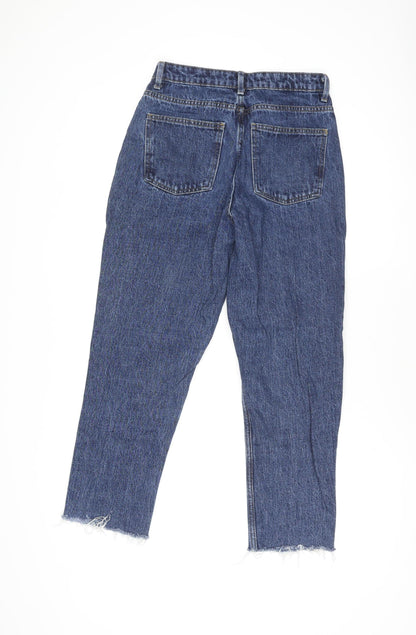 Primark Women Blue High Rise Straight Denim Jeans Size 8