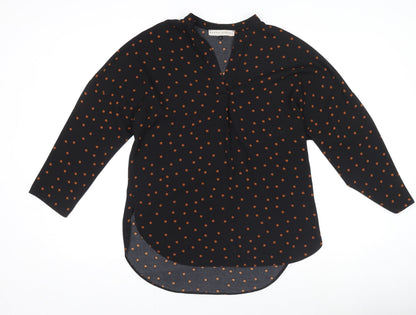 Womens UK Size 8 Rowen Avenue Black Basic Blouse