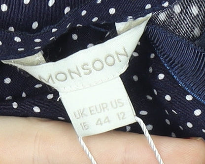 Womens UK Size 16 Monsoon A-Line Chiffon Skirt