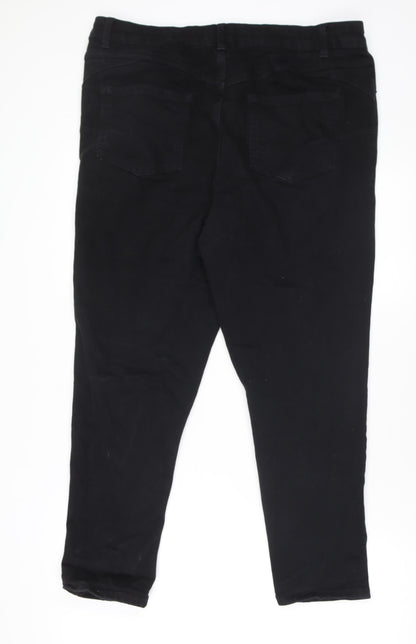 New Look Kind Jenna Black Skinny Jeans UK 18 Women's Stretch Denim