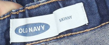 Girls UK Size 10 Years Old Navy Regular Fit Skinny Jeans