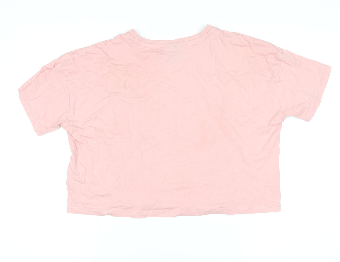 Womens UK Size M Umbro Pink Cropped T-Shirt