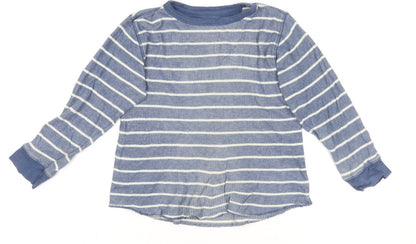 Boys UK Size 4-5 Years Gap Blue Basic T-Shirt