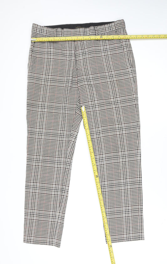 River Island Men's Multicoloured Check Slim Chino Trousers 32W 34L
