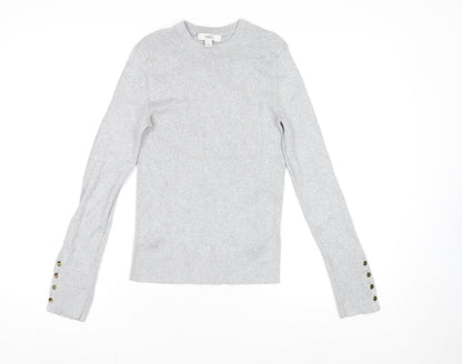 Womens UK Size 10 Marks and Spencer Silver Basic Blouse