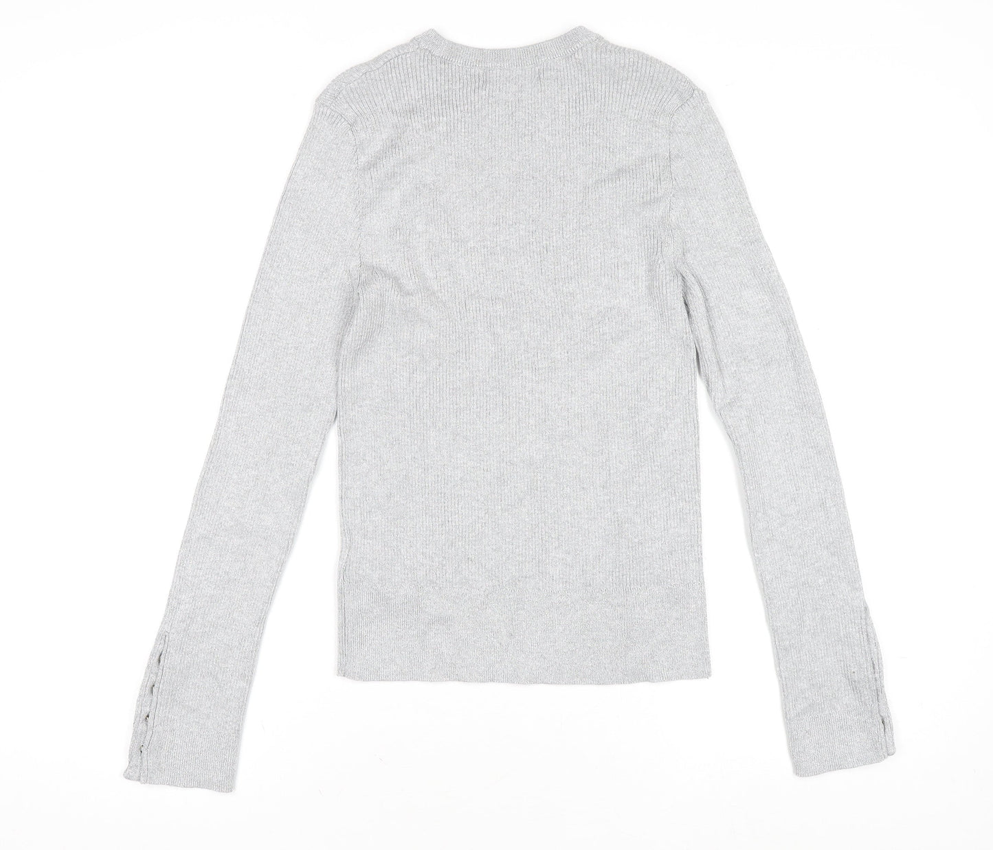 Womens UK Size 10 Marks and Spencer Silver Basic Blouse