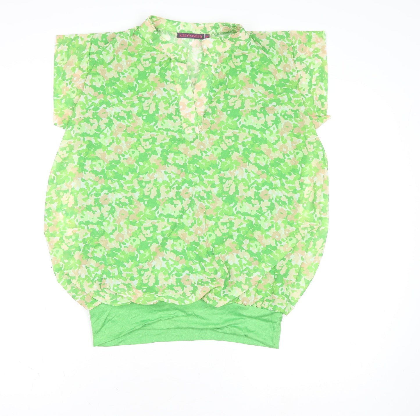 Womens UK Size S Kate & Pippa Green Tunic Blouse