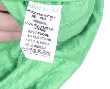 Womens UK Size S Kate & Pippa Green Tunic Blouse