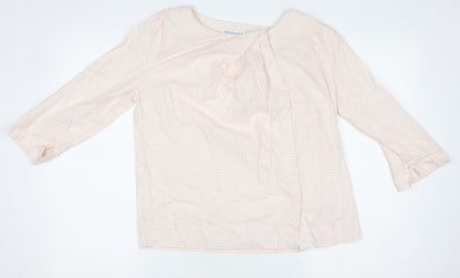 Womens UK Size M Kelly & Grace Beige Tunic Blouse