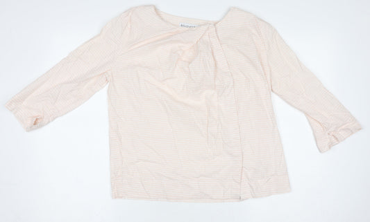 Womens UK Size M Kelly & Grace Beige Tunic Blouse