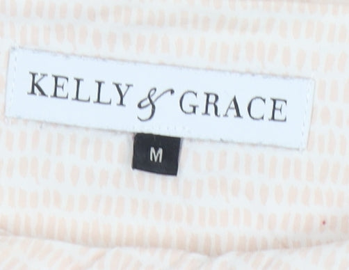 Womens UK Size M Kelly & Grace Beige Tunic Blouse