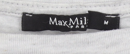 Womens UK Size M MaxMila Grey Basic T-Shirt