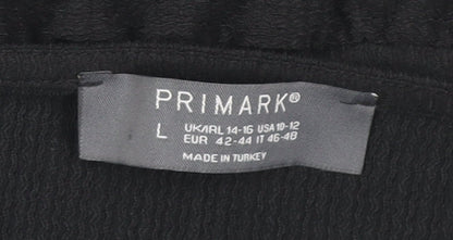 Primark Women’s Black Camisole Tank Top L with Bow Detail