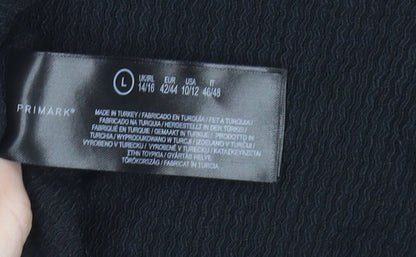 Primark Women’s Black Camisole Tank Top L with Bow Detail