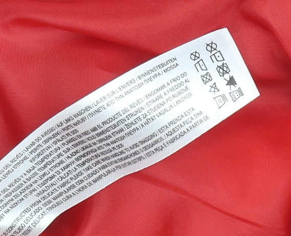 Primark Women Red Pink Check Chino Shorts Size 16 Bouclé Patterned