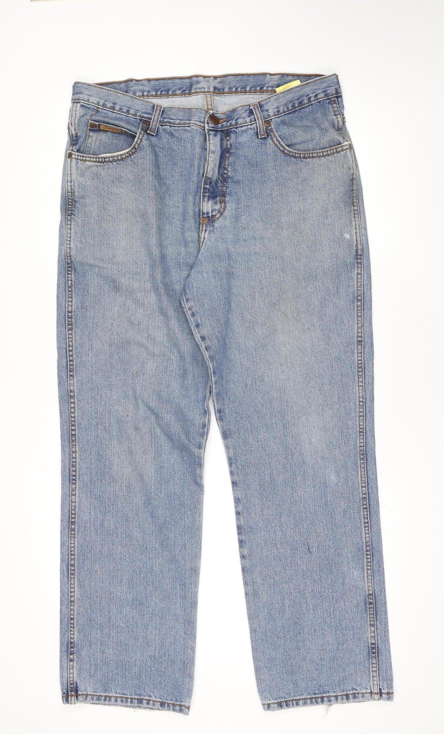 Womens UK Size 12 Wrangler Regular Fit Straight Blue Jeans