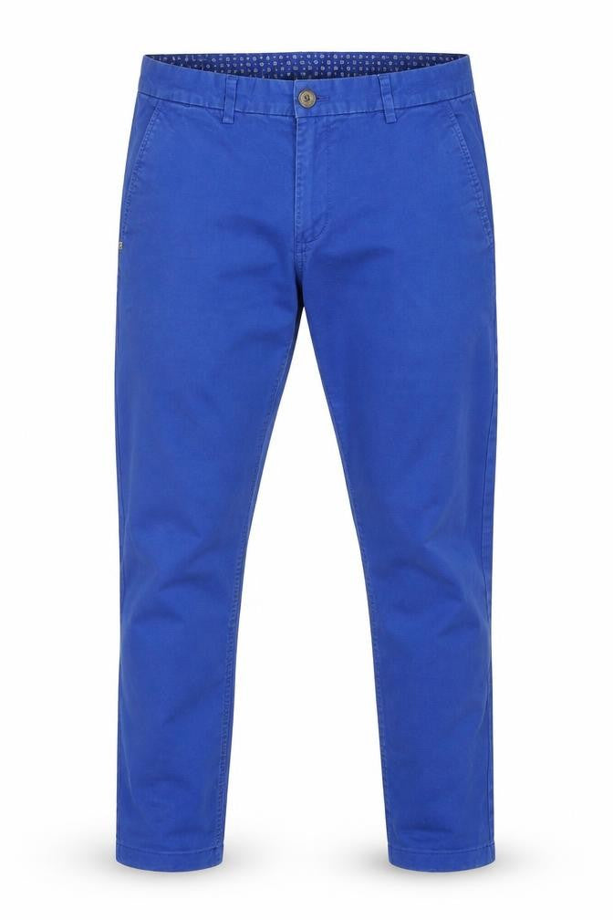 Mens UK Size 14 Maine New England Regular Fit Chino Blue Trousers