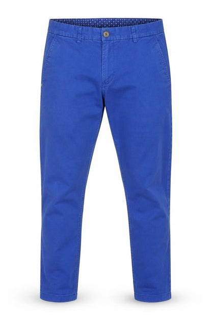 Mens UK Size 14 Maine New England Regular Fit Chino Blue Trousers