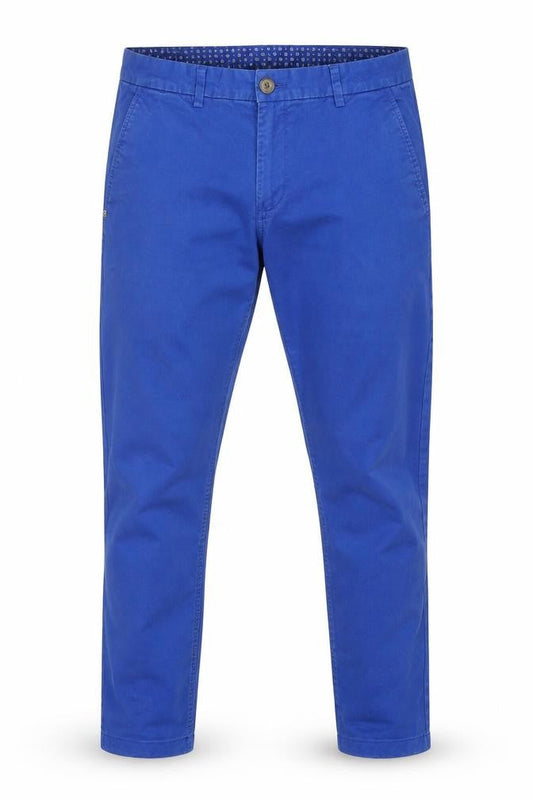 Mens UK Size 14 Maine New England Regular Fit Chino Blue Trousers