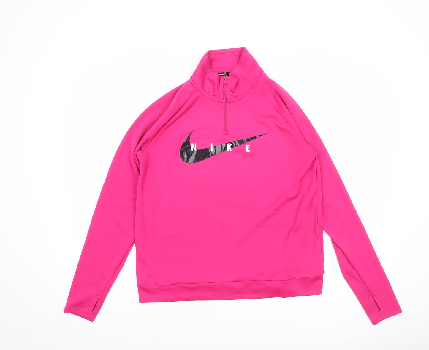Nike Women’s Pink Dri-FIT 1/4 Zip Running Top Size M