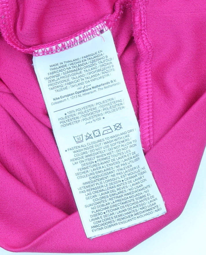 Nike Women’s Pink Dri-FIT 1/4 Zip Running Top Size M